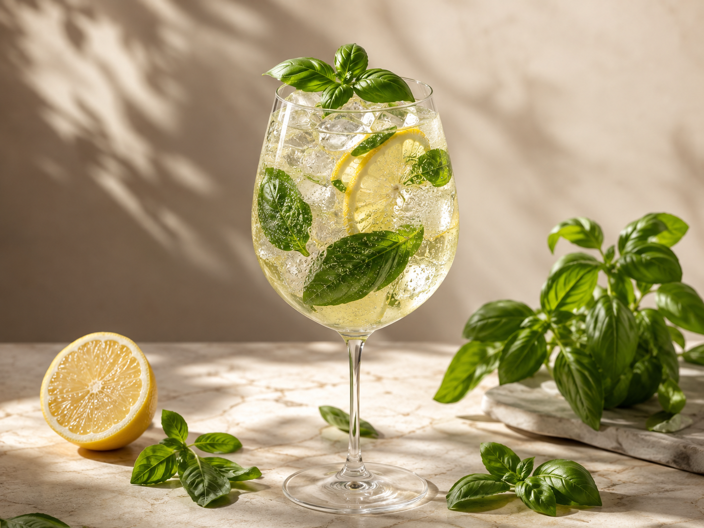 Basilic Tonic 0,0 % au citron et basilic frais